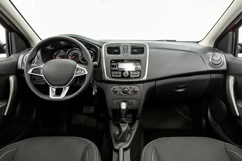 Close-up of the dashboard, player, steering wheel, accelerator handle, button Photos