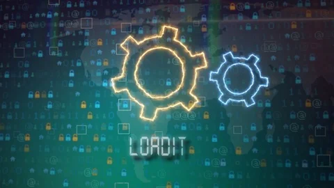 Close up of data being uploaded on a computer screen 스톡 동영상 103280896