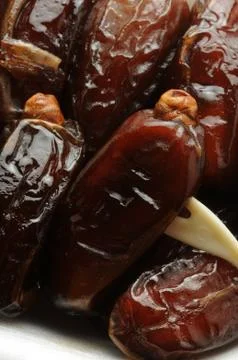 Close up on dates background Stock Photos