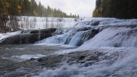 A close up of Dawson Falls Stock Footage 251925612