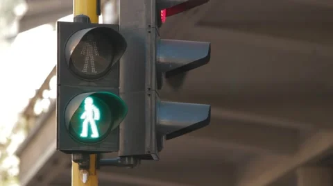 Close Up Daytime Shot of a Traffic Light in Bogota. Stock Footage 42267319