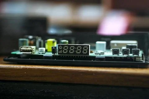 Close up Decoder electronic circuit board 写真素材
