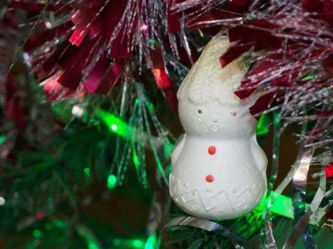 Close-up of decorated x-mas tree Stock Photos