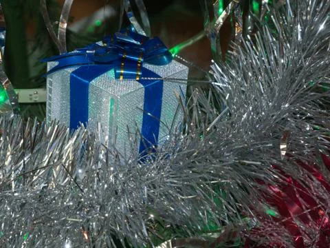 Close-up of decorated x-mas tree Stock Photos