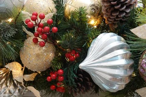 Close up Decorative items for Christmas Stock Photos