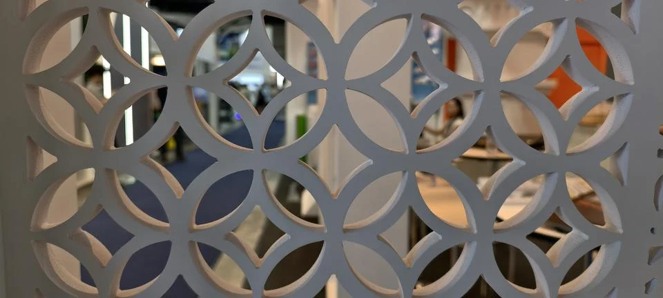 Close‑up of a decorative partition panel Stock Photos