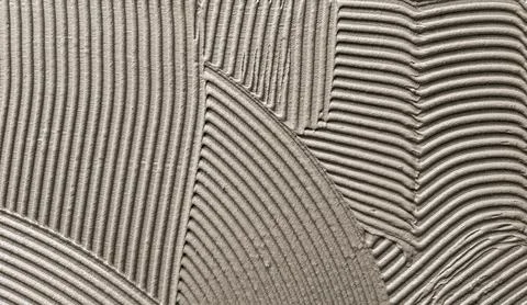 Close-up of decorative plaster creating a wavy pattern Stock Photos