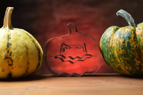 Close up on decorative pumpkins Stock Photos