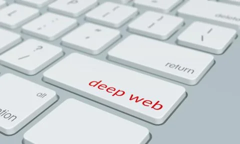 Close up of deep web keyboard button 스톡 일러스트