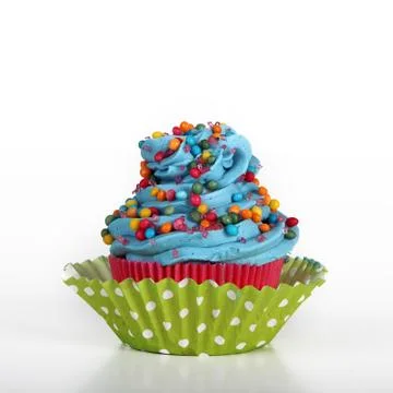 Close-up of delicious cupcake Stock Photos