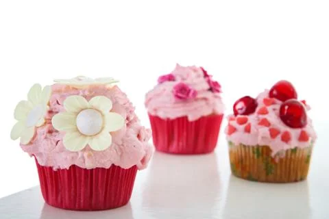 Close-up of delicious cupcake Foto stock