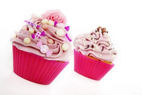 Close-up of delicious cupcake Stock Photos