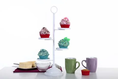 Close-up of delicious cupcake Stock Photos