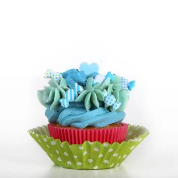 Close-up of delicious cupcake Stock Photos