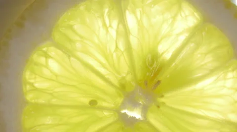 Close-up of a delicious lemon rotating Stock Footage 60181903