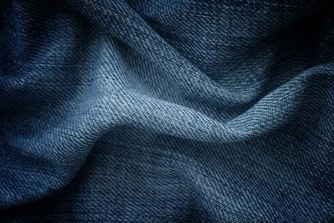 A close up of a denim background. Foto stock