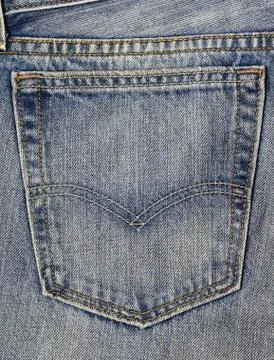 Close up of a Denim Pocket 写真素材
