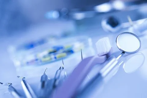 Close-up Dental Instruments Stock Photos