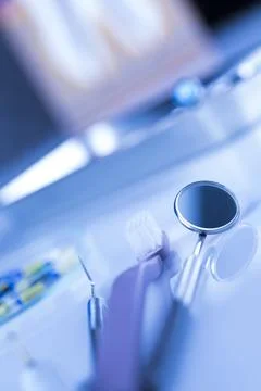 Close-up Dental Instruments Fotos de archivo