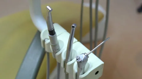 Close up of Dental working tools Stock Footage 139550369