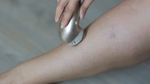 Close-up depilation at home Stock Footage 112186850