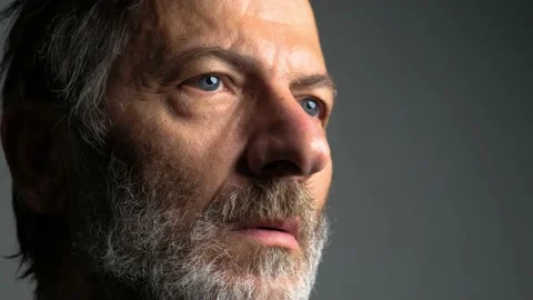 Close Up of Depressed Man 库存影片 192780957