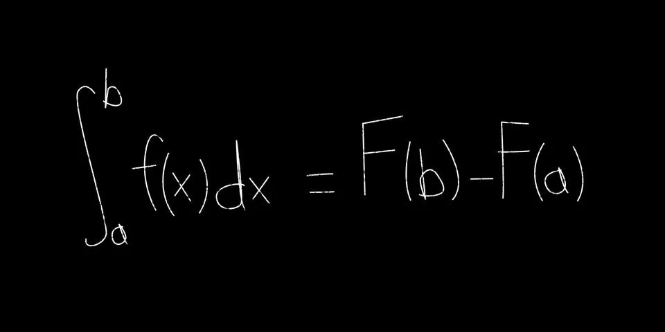 Close up of derivative equation Stock Illustration