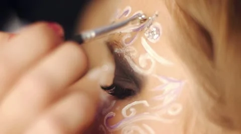 Close up design of mask Stockbeeldmateriaal 21445946