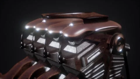 Close up detail of car engine Stock Footage 166347074