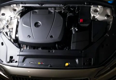Close up detail of car engine Foto stock