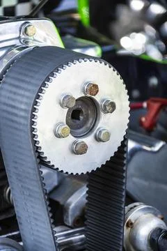 Close up detail of the engine Stock Photos