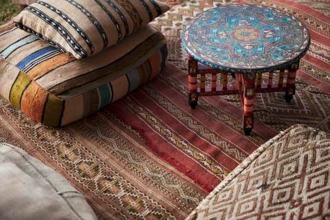 Close up detail of Moroccan furniture Stock Photos