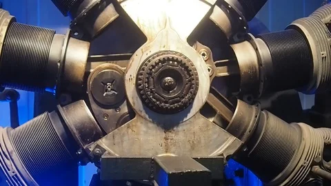 Close up detail of running machinnery Video stock 119651622