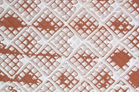 The close-up of detailed dirty texture reverse side of the ceramic tile Stock Photos