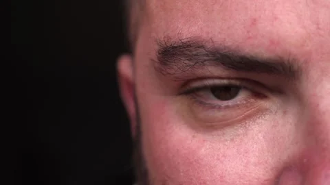 Close-up of a determined young man's eye Stock Footage 289003618