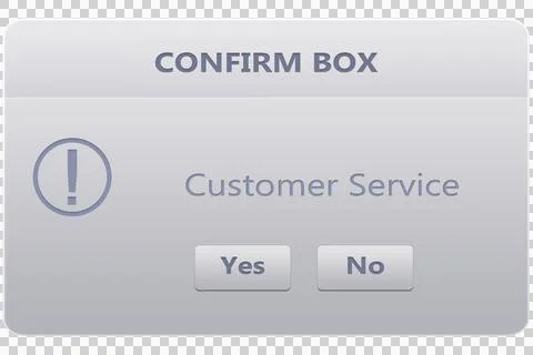 Close-up of dialogue box with text customer service Stock Photos