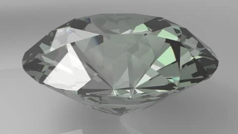 Close up of a diamond on a grey background 스톡 일러스트