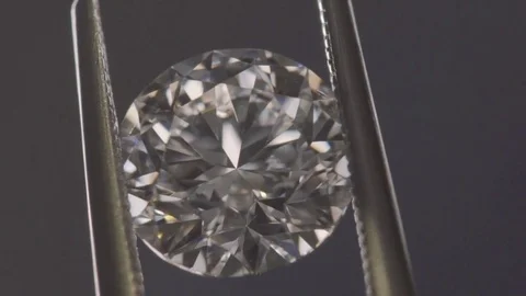Close up of diamond under microscope Stock Footage