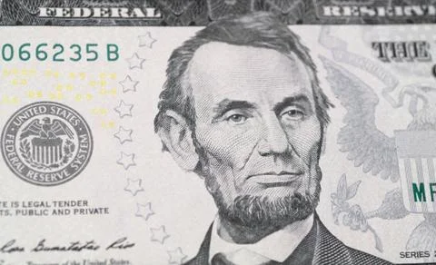 Close up of different dollar bills.. Concept of money and earnings. Money sav Stock Photos