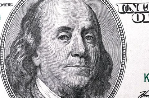 Close up of different dollar bills.. Concept of money and earnings. Money sav Stock Photos