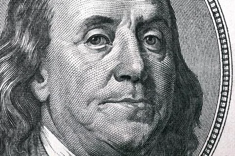 Close up of different dollar bills.. Concept of money and earnings. Money sav Stock Photos