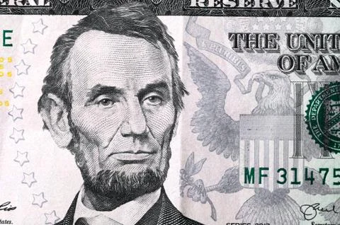 Close up of different dollar bills.. Concept of money and earnings. Money sav Stock Photos