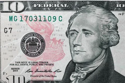 Close up of different dollar bills.. Concept of money and earnings. Money sav Stock Photos