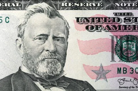 Close up of different dollar bills.. Concept of money and earnings. Money sav Stock Photos