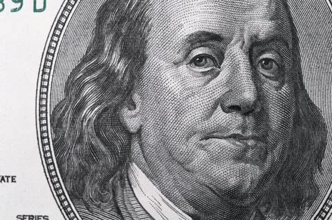 Close up of different dollar bills.. Concept of money and earnings. Money sav Stock Photos
