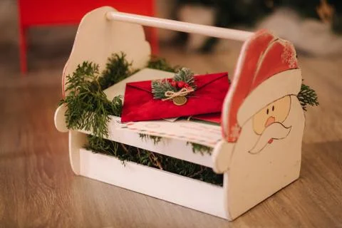 Close up of different elements of decor for Christmas. New Year concept Stock Photos