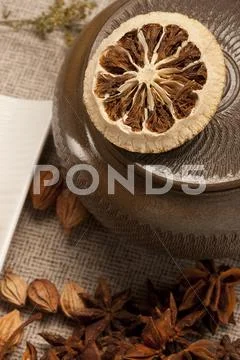 Close-up of different spices Stock Photos