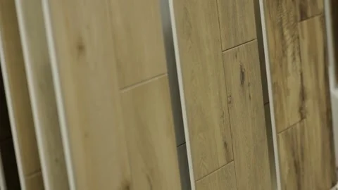 Close-up of different types of parquet board. Reconstruction of the floor in the Stock Footage 250248864