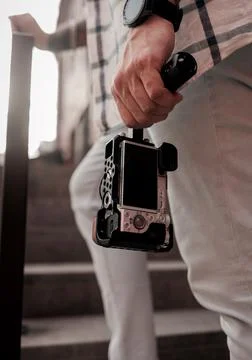 Close-up digital camera Foto stock