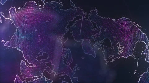 Close Up on Digital Futuristic Earth Stock Footage 99663106